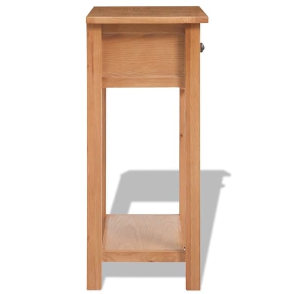 vidaXL konsolbord 50 x 32 x 75 cm massivt egetræ