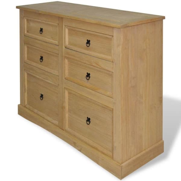 vidaXL skænk 110x43x81 cm Corona-serie mexikansk fyrretræ