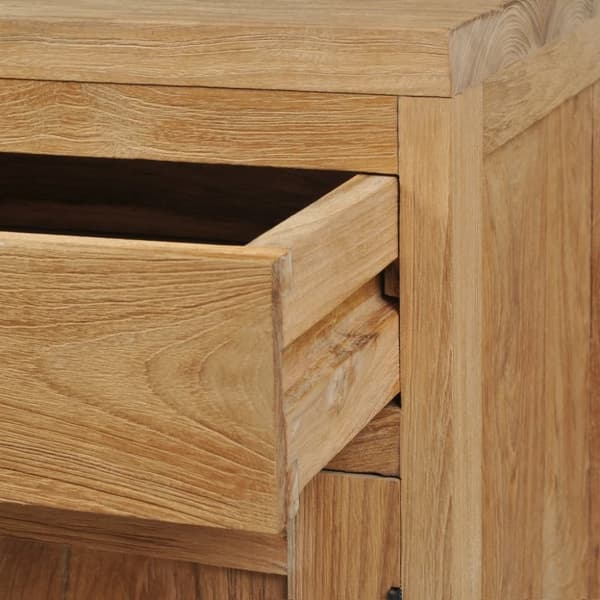 vidaXL Nattduksbord i massiv teak 40x30x50 cm