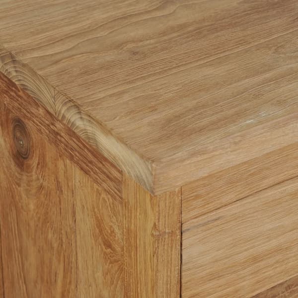 vidaXL Nattduksbord i massiv teak 40x30x50 cm