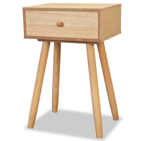 vidaXL sengebord 2 stk. massivt fyrretræ 40 x 30 x 61 cm brun