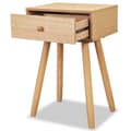Miniatyrbillede 4 af 10: vidaXL sengebord 2 stk. massivt fyrretræ 40 x 30 x 61 cm brun