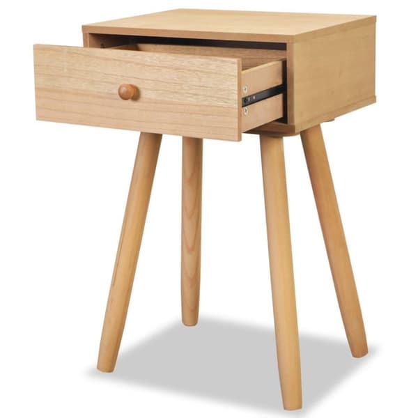 vidaXL sengebord 2 stk. massivt fyrretræ 40 x 30 x 61 cm brun