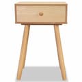 Miniatyrbillede 5 af 10: vidaXL sengebord 2 stk. massivt fyrretræ 40 x 30 x 61 cm brun