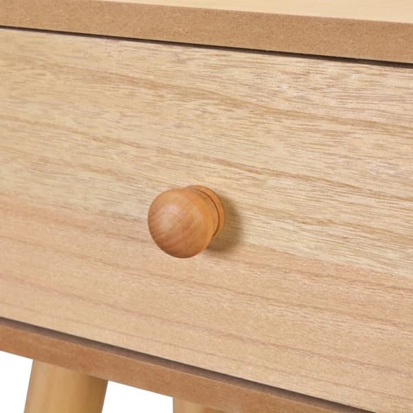 vidaXL sengebord 2 stk. massivt fyrretræ 40 x 30 x 61 cm brun