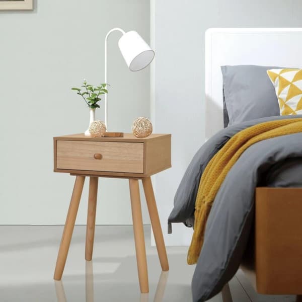 vidaXL sengebord 2 stk. massivt fyrretræ 40 x 30 x 61 cm brun