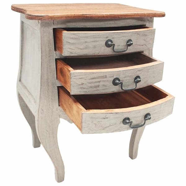 vidaXL Sängbord massivt mahognyträ 48x35x64 cm