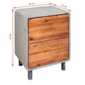 Miniatyrbilde 6 av 7: vidaXL Nattbord betong heltre akasie 40x30x50 cm