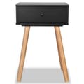 Miniatyrbilde 5 av 10: vidaXL Nattbord 2 stk heltre furu 40x30x61 cm svart