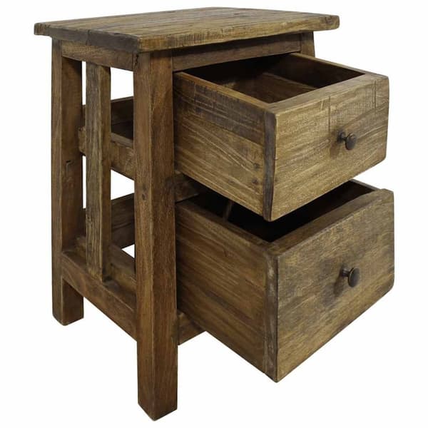 vidaXL Nattbord heltre mahogni 40x30x51 cm