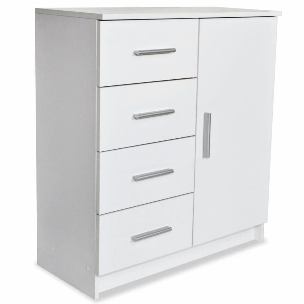 vidaXL Skänk spånskiva 79x35x88 cm vit