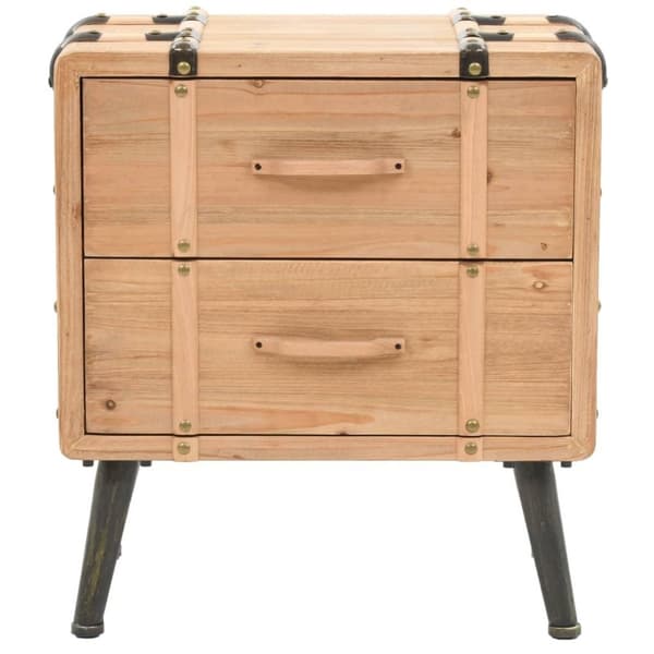 vidaXL Nattbord heltre gran 50x35x57 cm