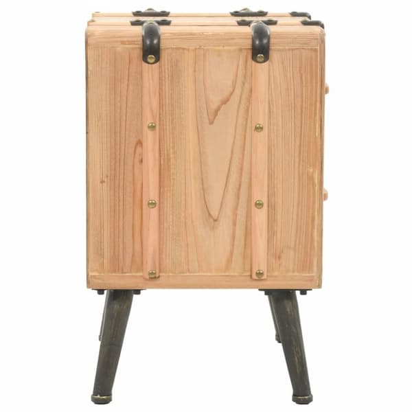 vidaXL Nattbord heltre gran 50x35x57 cm