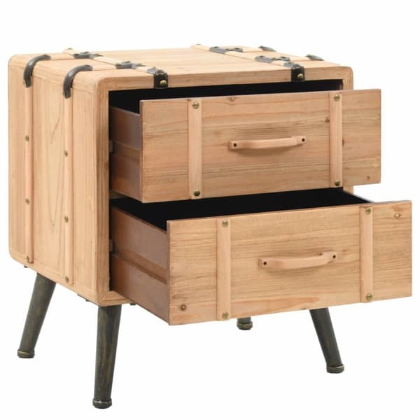 vidaXL Nattbord heltre gran 50x35x57 cm