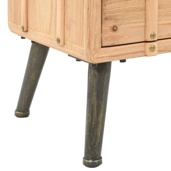 vidaXL Nattbord heltre gran 50x35x57 cm