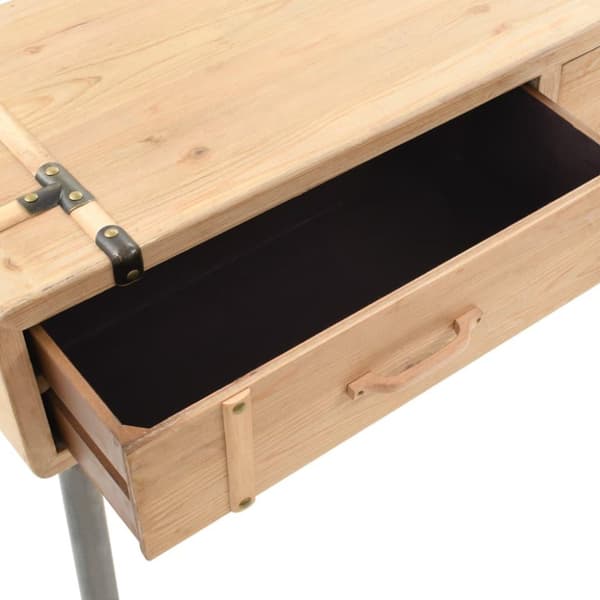 vidaXL Konsollbord heltre gran 115x40,5x76 cm