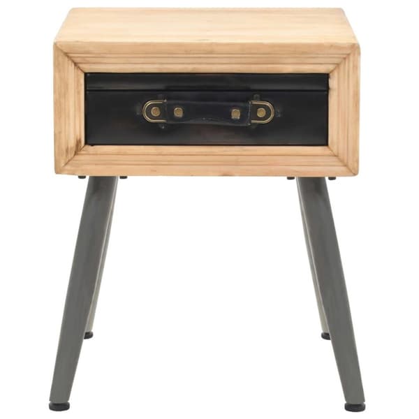 vidaXL Nattbord heltre gran 43x38x50 cm
