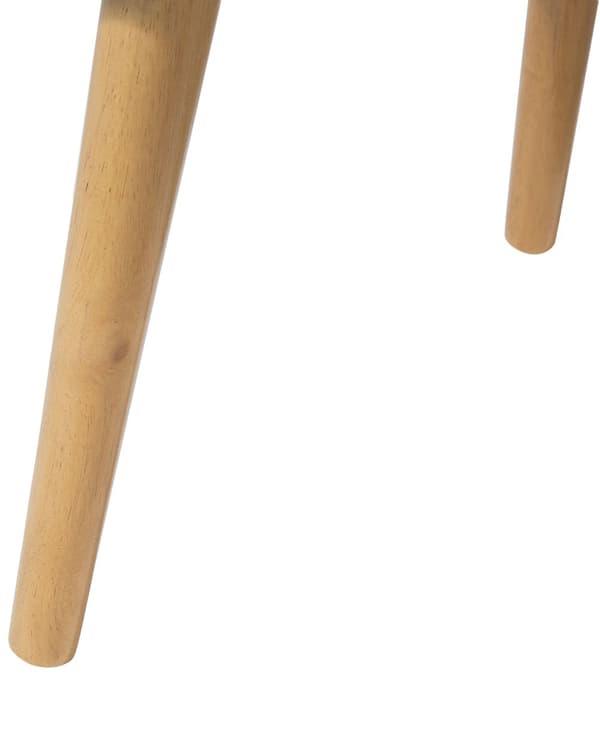 Sengebord Hvid Lyst træ MDF med Gummitræben 40 x 40 cm 2 Skuffer Lille Smalt Skab Opbevaring Skandinavisk Minimalistisk Indretning Soveværelse