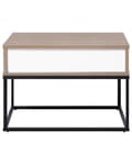 Pikkukuva 7 / 11: Yöpöytä tumma puu 55 x 39 x 41 cm lastulevy MDF-levy metalli laatikko moderni