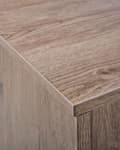 Pikkukuva 9 / 11: Yöpöytä tumma puu 55 x 39 x 41 cm lastulevy MDF-levy metalli laatikko moderni