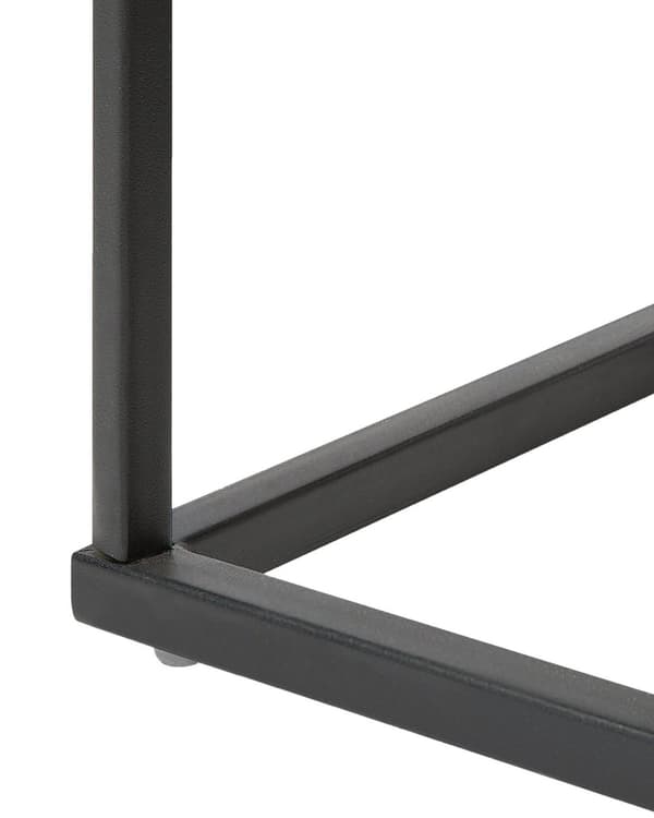 Yöpöytä tumma puu 55 x 39 x 41 cm lastulevy MDF-levy metalli laatikko moderni