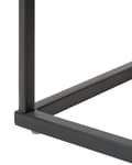 Pikkukuva 11 / 11: Yöpöytä tumma puu 55 x 39 x 41 cm lastulevy MDF-levy metalli laatikko moderni
