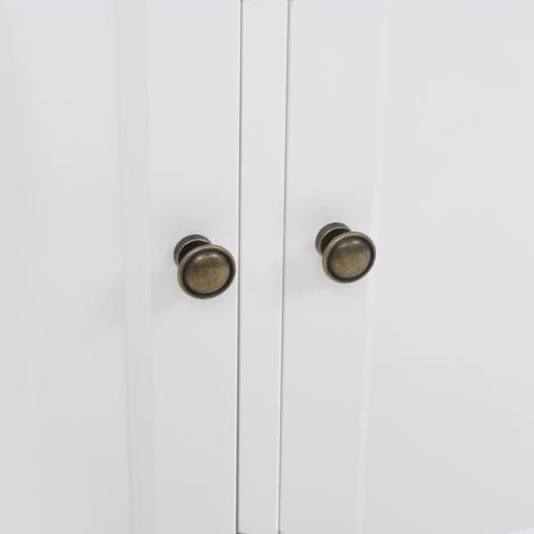 vidaXL skænk med 3 låger 105x35x77,5 cm MDF og fyrretræ
