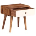 Miniatyrbillede 3 af 11: vidaXL sengebord massivt sheeshamtræ 45 x 30 x 45 cm