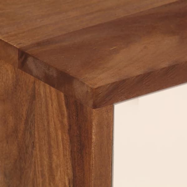 vidaXL sengebord massivt sheeshamtræ 45 x 30 x 45 cm