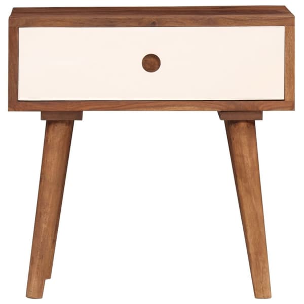 vidaXL sengebord massivt sheeshamtræ 45 x 30 x 45 cm