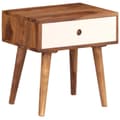 Miniatyrbillede 1 af 11: vidaXL sengebord massivt sheeshamtræ 45 x 30 x 45 cm