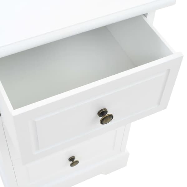 vidaXL sengeskab MDF og fyrretræ 35 x 32 x 59 cm