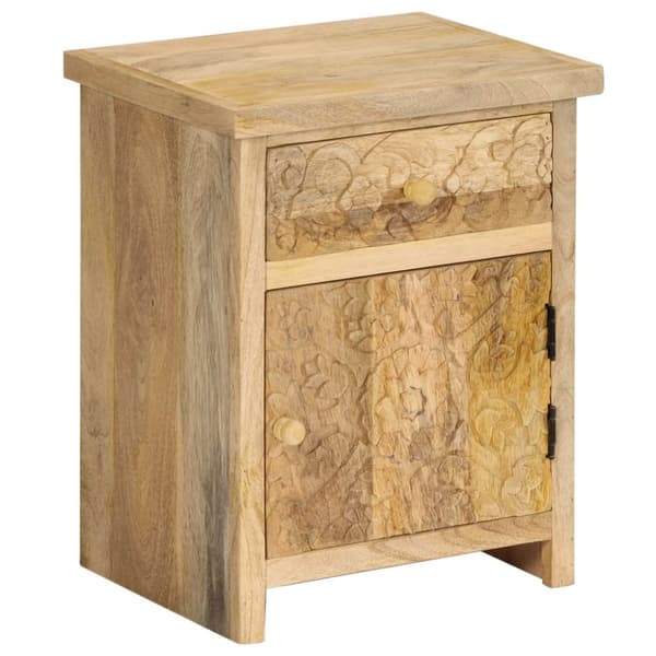 vidaXL sengebord 40x30x50 cm massivt mangotræ