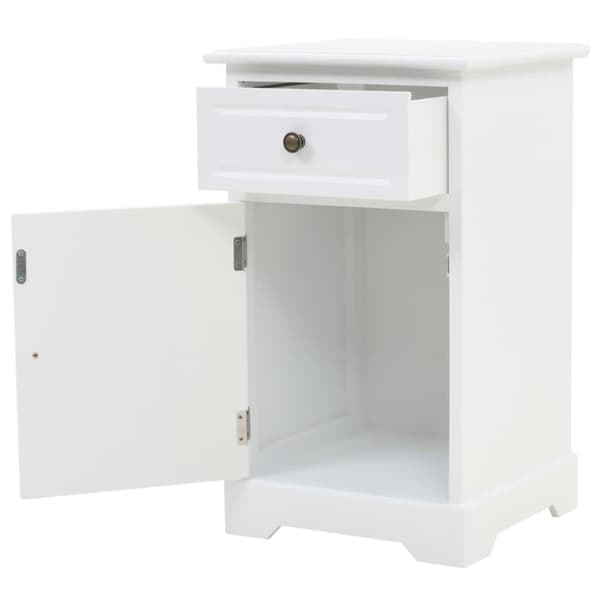 vidaXL sengebord 35x32x59 cm MDF og fyrretræ