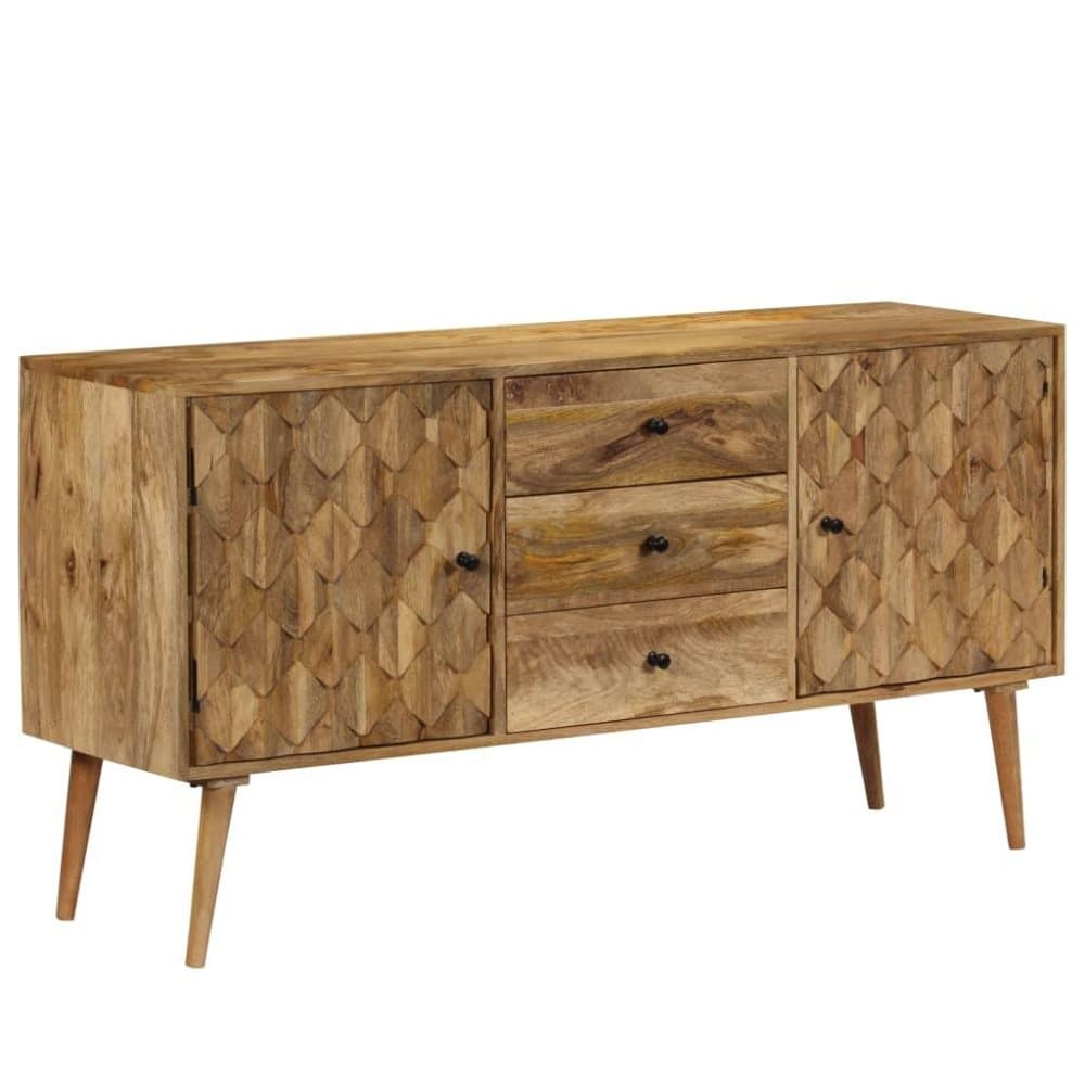 vidaXL skænk i massivt mangotræ 145 x 40 x 75 cm