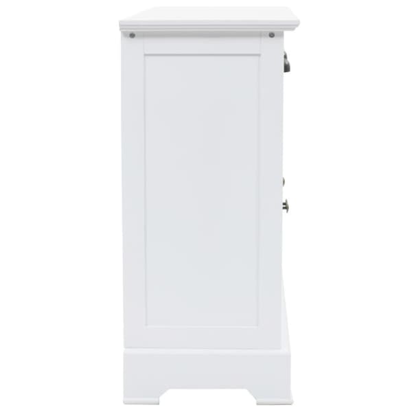 vidaXL Skjenk med 3 dører MDF og furu 105x35x77,5 cm