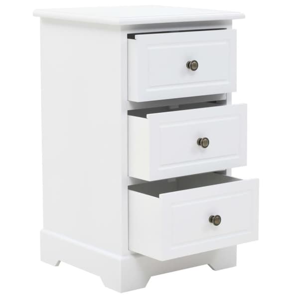 vidaXL Nattduksbord MDF och furu 35x32x59 cm