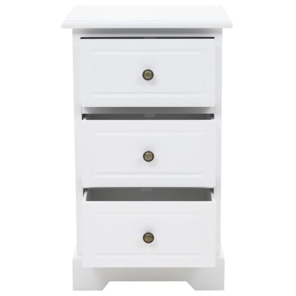 vidaXL Nattduksbord MDF och furu 35x32x59 cm