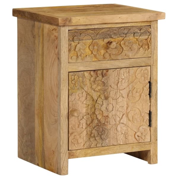 vidaXL Nattbord heltre mango 40x30x50 cm