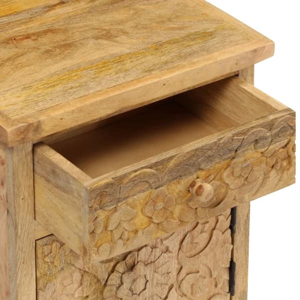 vidaXL Nattbord heltre mango 40x30x50 cm