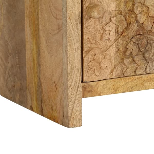 vidaXL Nattbord heltre mango 40x30x50 cm