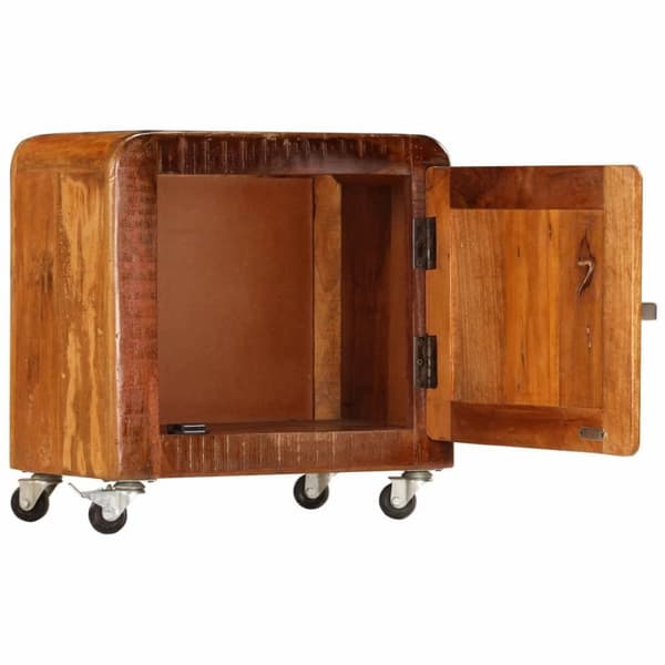 vidaXL Nattbord 50x30x50 cm gjenvunnet heltre