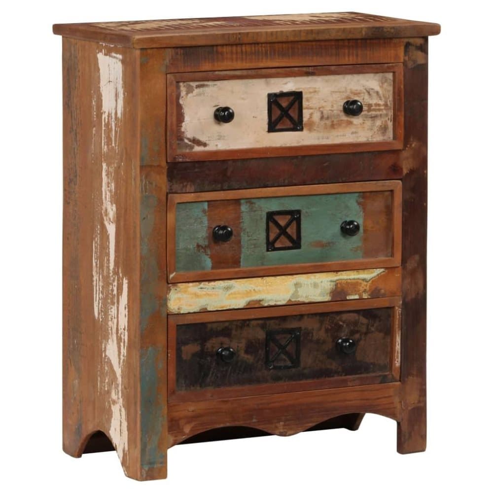 vidaXL Lipasto 60x30x75 cm kierrätetty puu