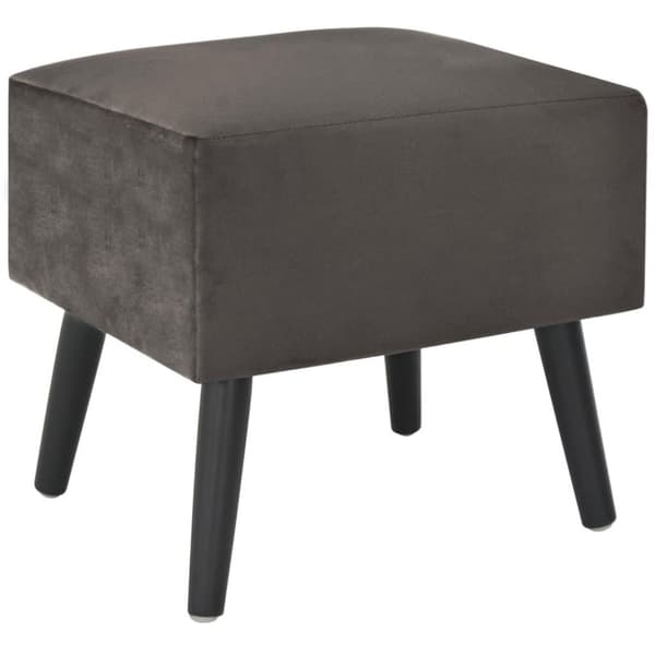 vidaXL Sängbord grå 40x35x40 cm sammet
