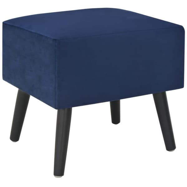 vidaXL sengebord blå 40 x 35 x 40 cm fløjl
