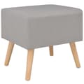 Miniatyrbillede 3 af 8: vidaXL sengebord grå 40 x 35 x 40 cm stof