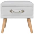 Miniatyrbillede 4 af 8: vidaXL sengebord 40 x 35 x 40 cm kunstlæder hvid