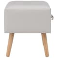 Miniatyrbillede 5 af 8: vidaXL sengebord 40 x 35 x 40 cm kunstlæder hvid