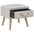 Miniatyrbillede 2 af 8: vidaXL sengebord 40 x 35 x 40 cm kunstlæder hvid