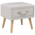 Miniatyrbillede 1 af 8: vidaXL sengebord 40 x 35 x 40 cm kunstlæder hvid